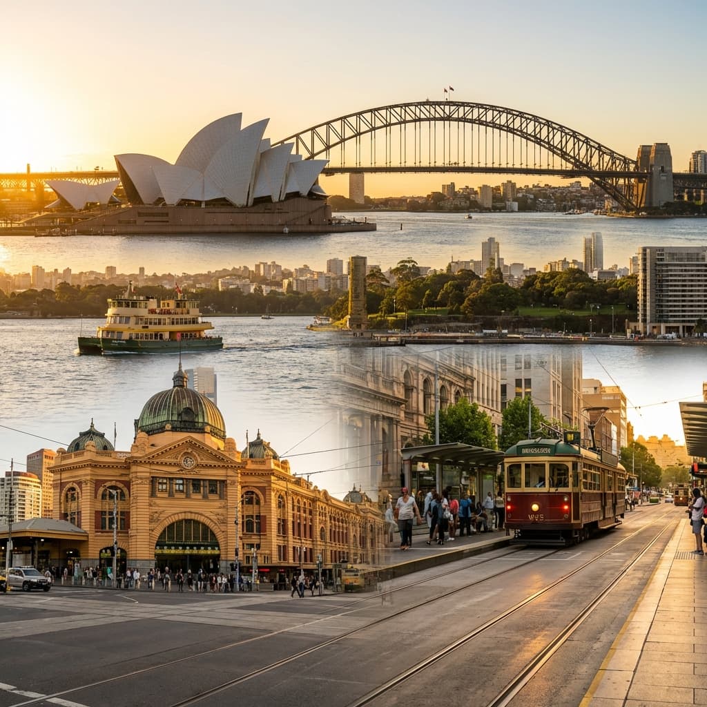 Sydney and Melbourne Montage